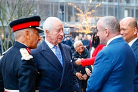 King Charles enjoyed a festive visit to Battersea Power Station