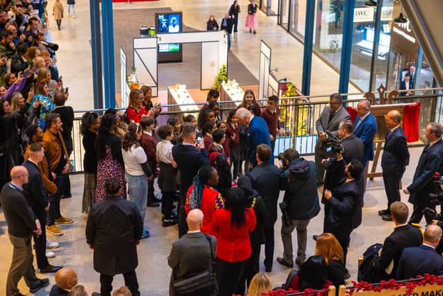 King Charles III enjoys a festive visit to Battersea Power Station