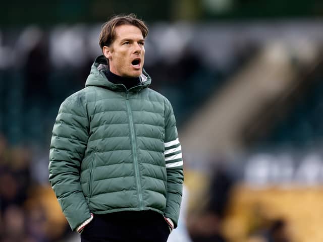 SETBACK: For Leeds United's key promotion rivals Burnley under boss Scott Parker, above.