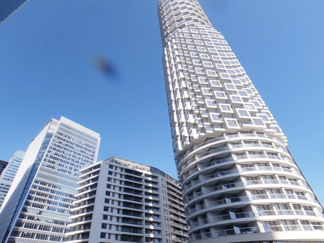 205m high with 57 floors