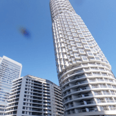 205m high with 57 floors