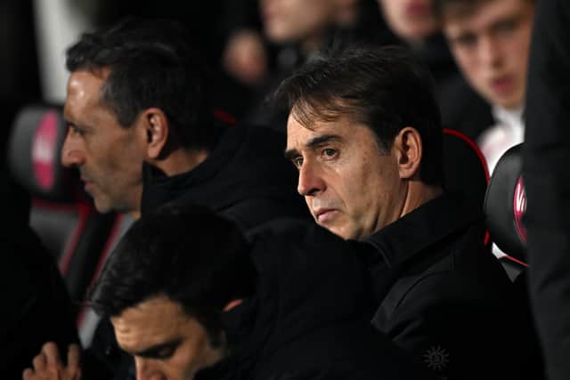 West Ham manager Julen Lopetegui.
