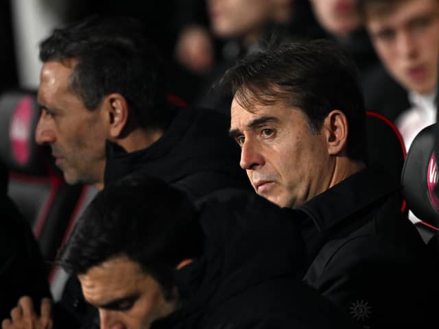 West Ham manager Julen Lopetegui.