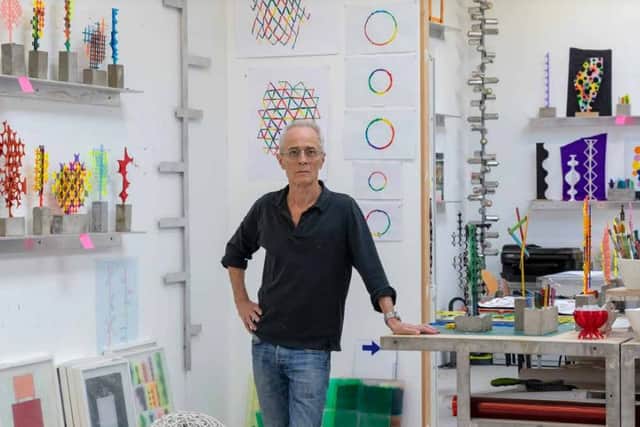 David Batchelor has insisted the sculpture 'will not dazzle passers-by'