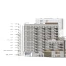Drawings showing new tower blocks planned for Brentford