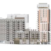 Drawings showing new tower blocks planned for Brentford