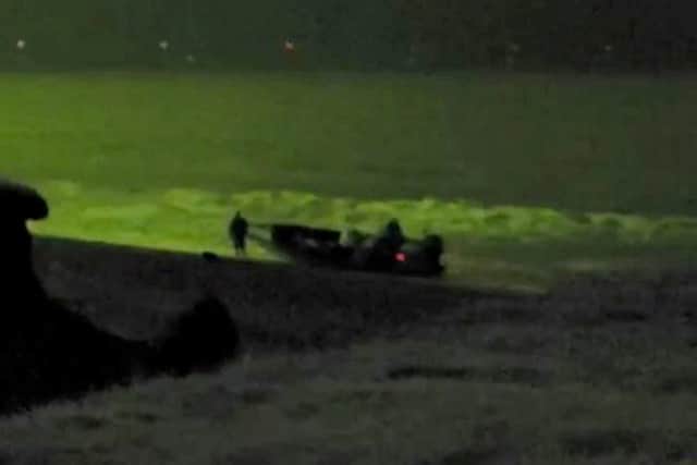 The landing site at Easington Beach.  Two drugs smugglers who attempted to import cocaine with a street value of £42 million into the UK on a small boat have been jailed.