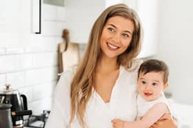 Pictured: Lily with her daughter.