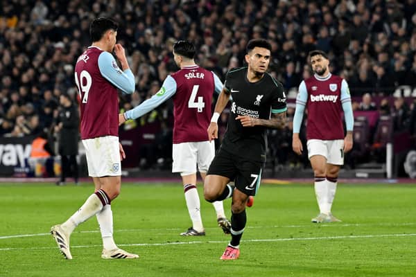 A night to forget for West Ham against Liverpool.