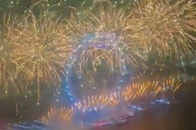 Fireworks light up the London sky to welcome 2025.