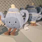 Vicky Teapot and Seb Teacup are among the rare Jellycats, plushie collectors can only buy in London