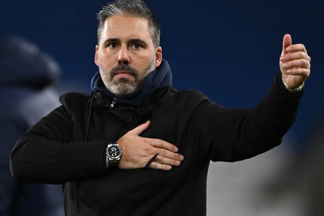Marti Cifuentes, manager of QPR celebrates