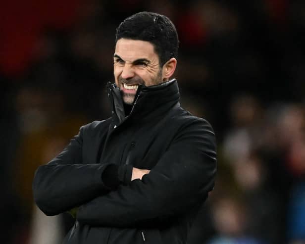Arsenal manager Mikel Arteta reacts as his side are beaten by Newcastle United.