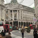 Police on the scene in Regent Street 