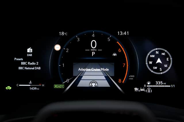Using the steering wheel controls to cycle through settings is an annoyingly complex affair