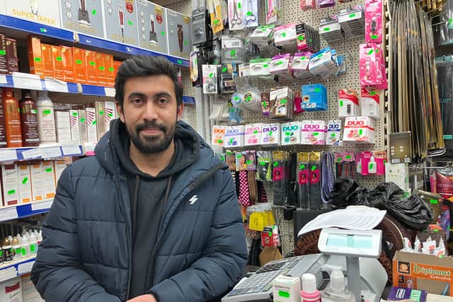 Saqib Mushtaq, 27, said he would like to see a greater police presence in Woolwich town centre.
