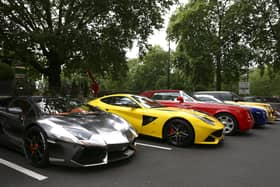Luxury cars spotted in London