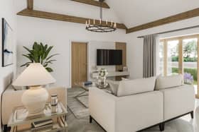 Luxury living space at The Stables located in Caldecott Hall Country Park
