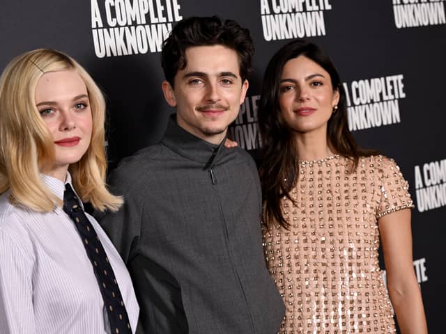 Bob Dylan biopic A Complete Unknown, starring Elle Fanning, Timothee Chalamet and Monica Barbaro will premiere in London tonight 