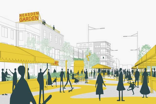 Brent Council has revealed plans for a £10.5m makeover of Neasden Town Centre