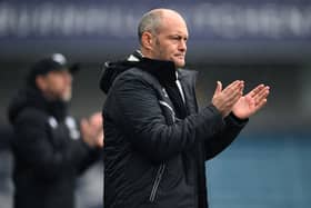 Alex Neil, Manager of Millwall reacts during the Sky Bet Championship match between Millwall FC and Oxford United FC at The Den on January 01, 2025 in London, England.