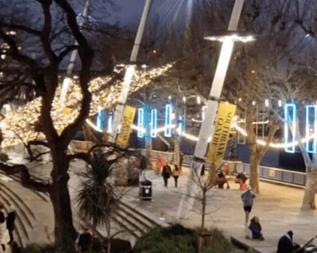 London’s south bank has once again been lit up with an array of light art works for locals and visitors to explore.