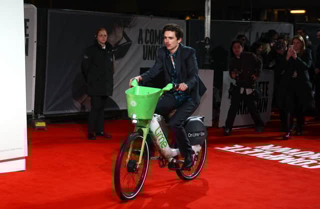 Timothee Chalamet made the perfect entrance, no notes!
