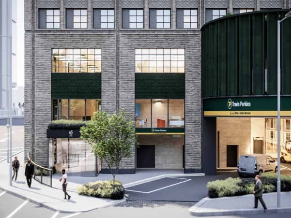 The proposal includes a new canal side path along the Grand Union Canal and a revamped space for Travis Perkins at the ground and lower level at 149 Harrow Road. 