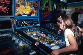 Items for sale in London include a vintage Pac Man machine 