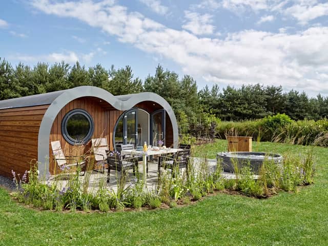A lodge at Bryn Tanat in North Wales