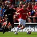 Jonjo Shelvey of Charlton Athletic and Myles Weston of Brentford during the Coca Cola League One match between Charlton Athletic and Brentford at The Valley on September 5, 2009 in London, England. (