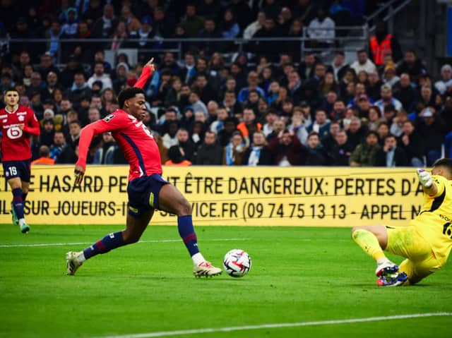 Lille striker Jonathan David. Newcastle United are reportedly interested in signing the striker.