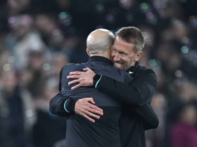 Graham Potter faces Aston Villa again this weekend.