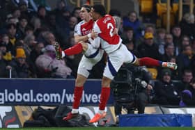 Riccardo Calafiori puts Arsenal ahead at Wolves