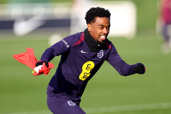 Angel Gomes in England training