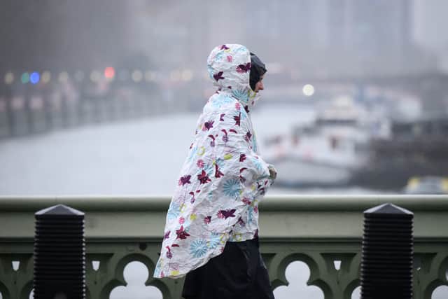 The Met Office has issued a yellow wind warning for the capital