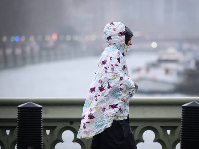 The Met Office has issued a yellow wind warning for the capital 