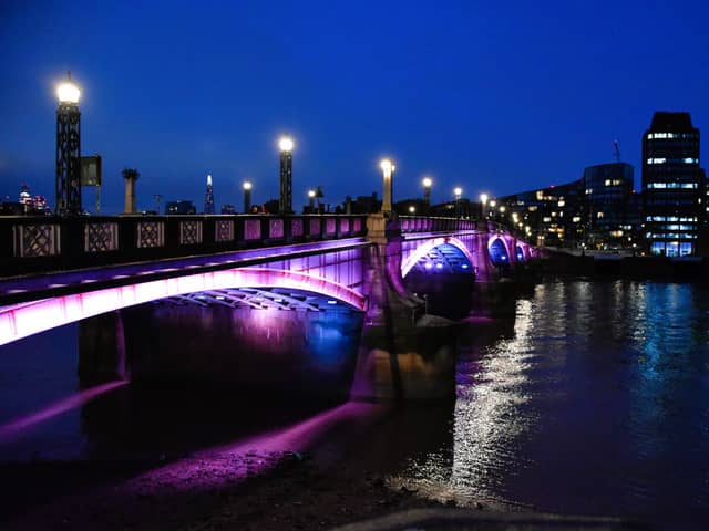 Lambeth Bridge is undergoing a set of upgrades to improve cyclists' safety