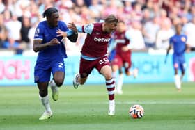 Jarrod Bowen in action against Chelsea