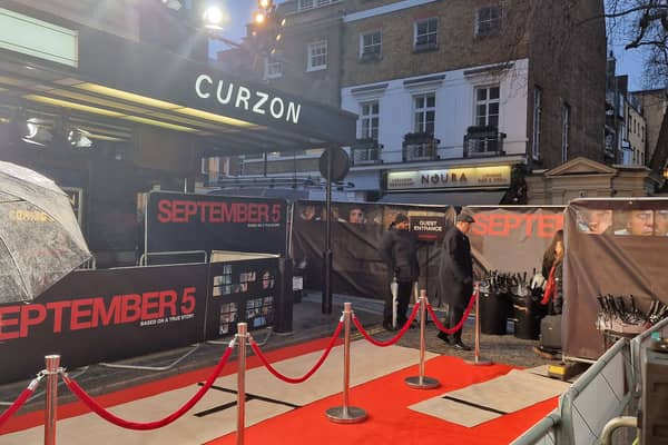 Red carpet premiere at Curzon Mayfair 