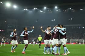 Aston Villa take the lead against Spurs.