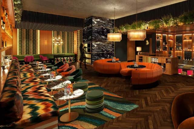 An artist's impression of the lounge area of Brentford's new Everyman Cinema