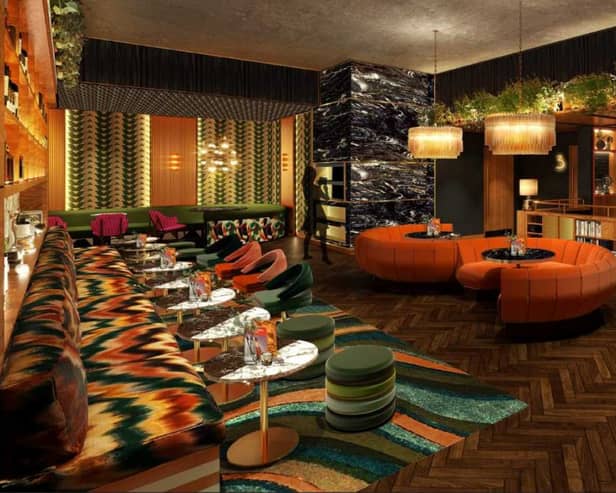 An artist's impression of the lounge area of Brentford's new Everyman Cinema