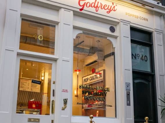 Covent Garden's new popcorn shop, Godfrey's 