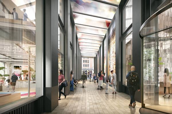 The designs include roof terraces and various mixed-use elements, such as a new pop-up market and a potential music venue or market hall