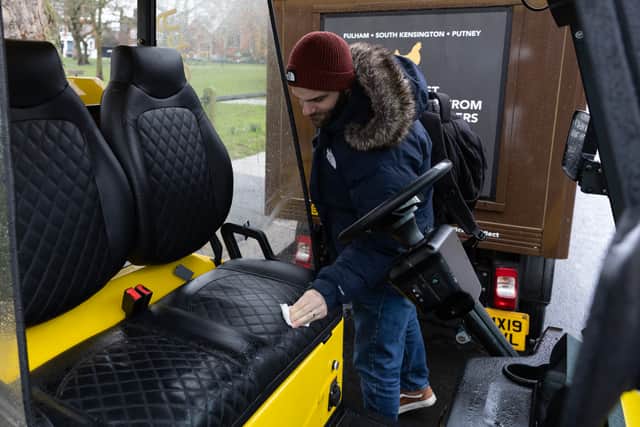 these four-wheeled carts, although impressive and easy to drive, are missing an invaluable piece of structure – doors. When I trialled one, I was drenched by rainwater and blasted from either side of the cart by chilly winds