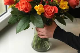 A full bouquet of roses and freesias delivered to your door for just over £20 is a bargain not to be missed