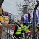 The red carpet is down in London's Leicester Square for the Mickey 17 World Premiere.