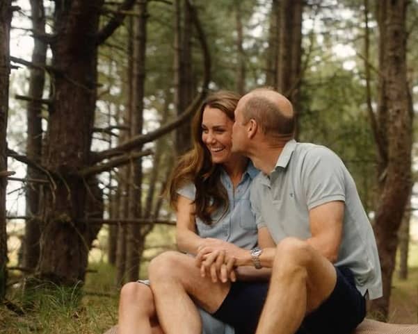 The Prince and Princess of Wales shared a loved-up snap for Valentine's Day