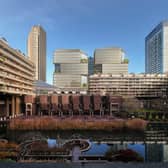 Mock-up images of a proposed new 21-storey office block opposite the Barbican in the City of London have been published